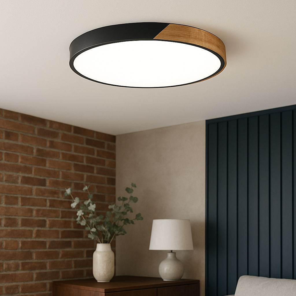 Elaris | Elegant Scandinavian-Style Wooden Ceiling Lamp for Modern Homes