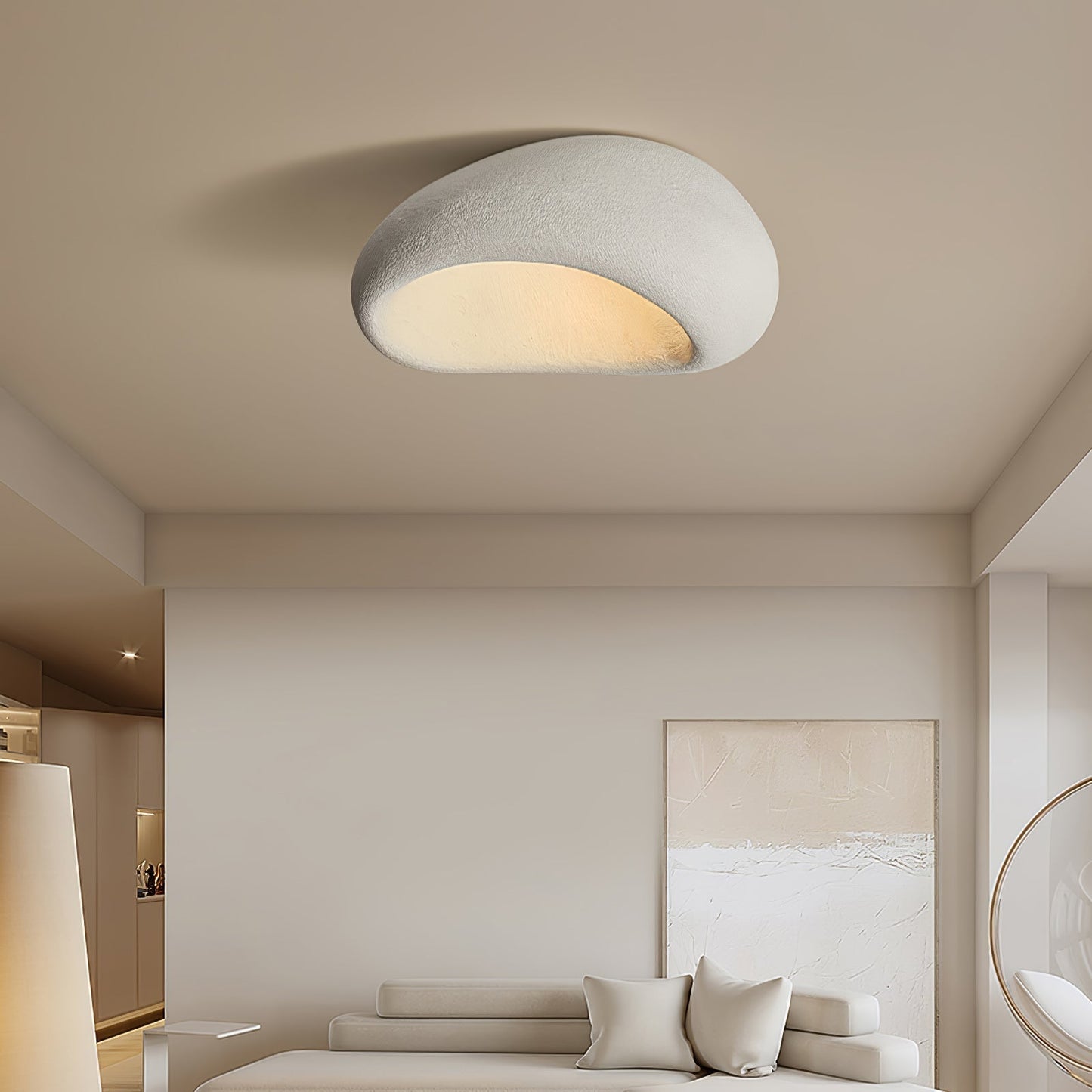 Elegant Cloud Design Flush Mount Ceiling Light – Cozy Ambiance Fixture for Living Room or Kitchen