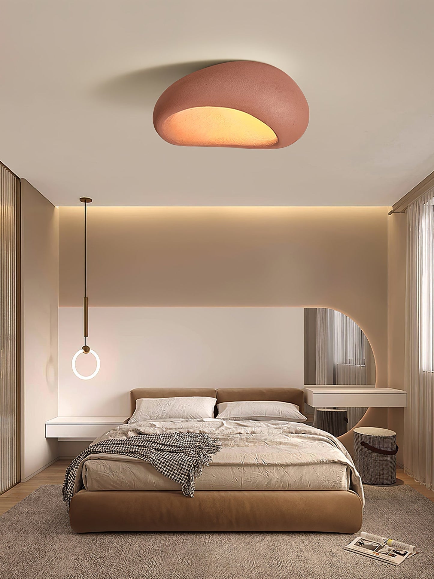 Elegant Cloud Design Flush Mount Ceiling Light – Cozy Ambiance Fixture for Living Room or Kitchen