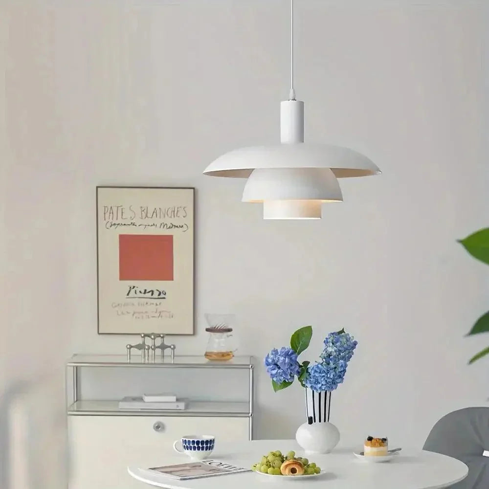 SkandiGlow – Elegant Aluminum Hanging Light for Contemporary Dining & Living Areas