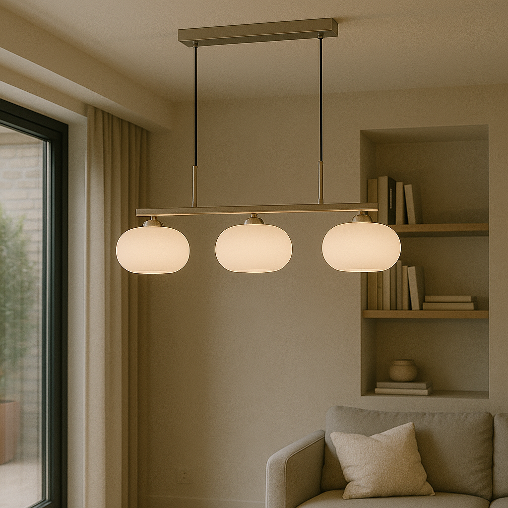 Elyra | 3-Head Modern Bauhaus Pendant Lamp for Dining Areas