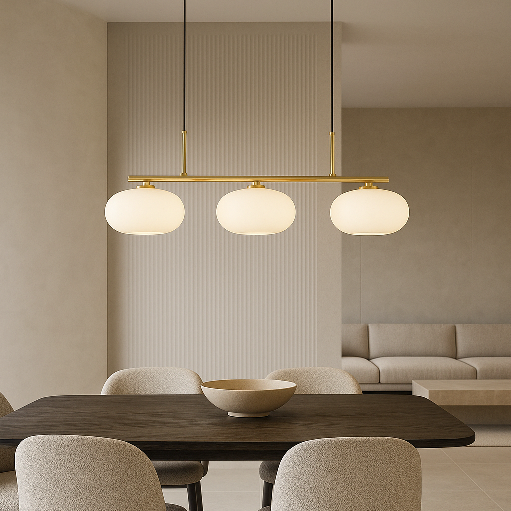Elyra | 3-Head Modern Bauhaus Pendant Lamp for Dining Areas