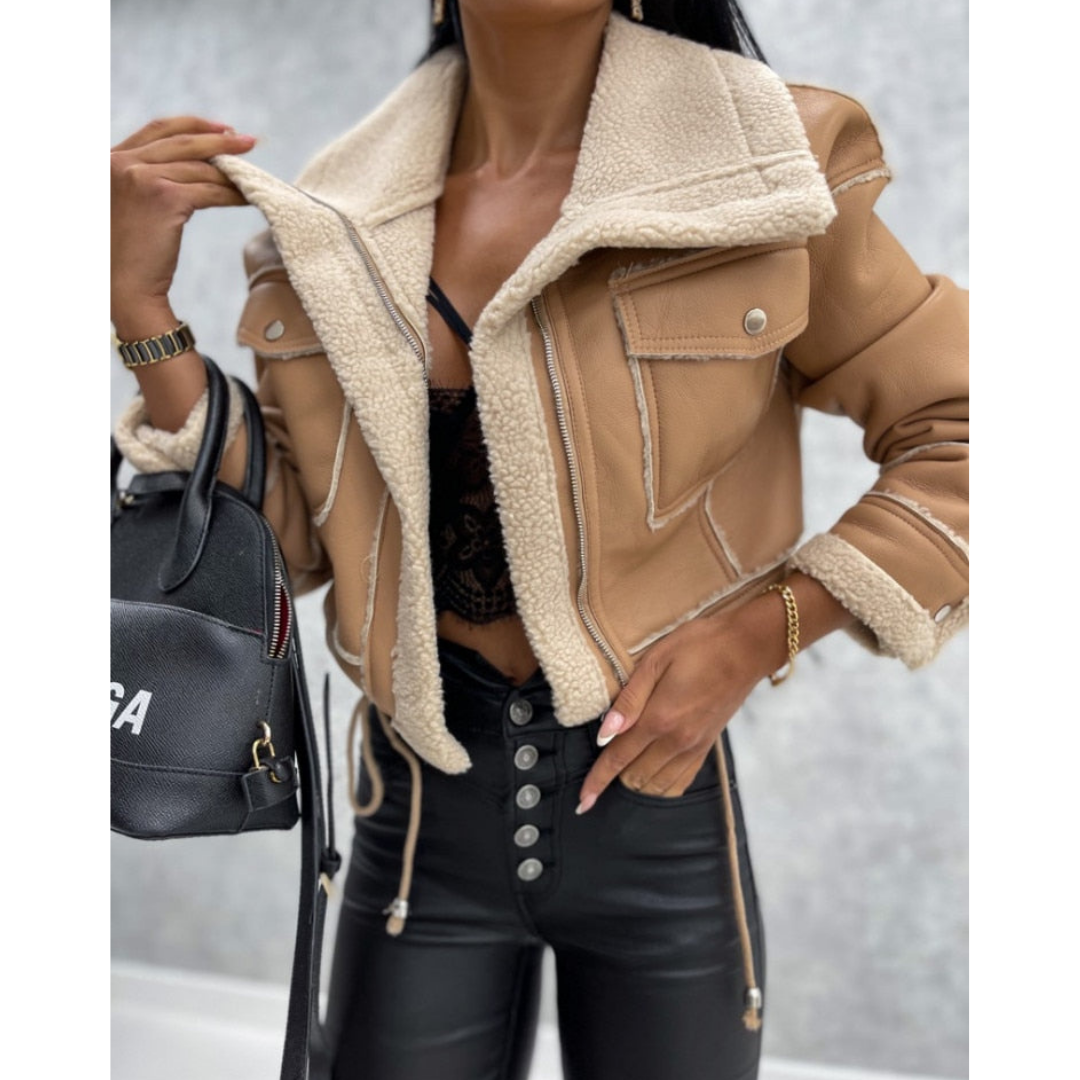Emerson | Insulated Women’s Cropped Puffer Jacket for Cold Weather
