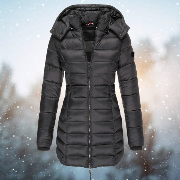 Renee | Warm & Stylish Black Puffer Jacket for Women - Cozy Fit