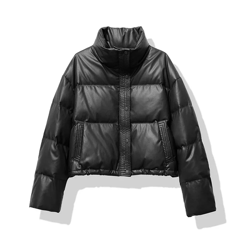 Sadie | Stylish Black Puffer Jacket for Women - Cozy Winter Warmth