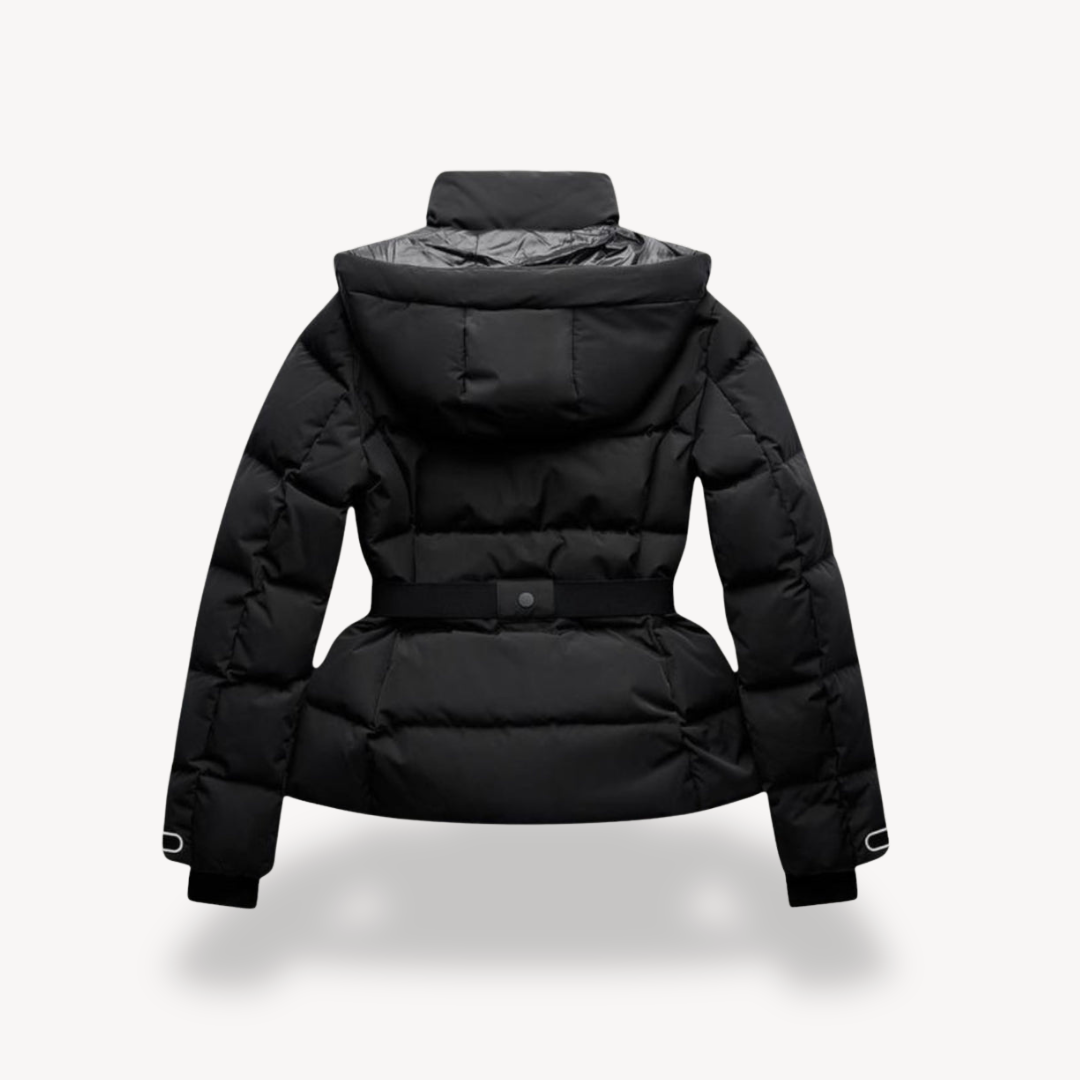 Avery | Stylish Waterproof Black Puffer Jacket - Warm & Protective