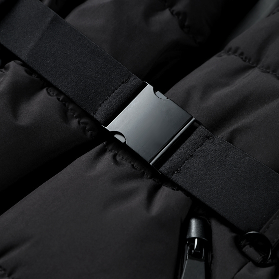 Avery | Stylish Waterproof Black Puffer Jacket - Warm & Protective