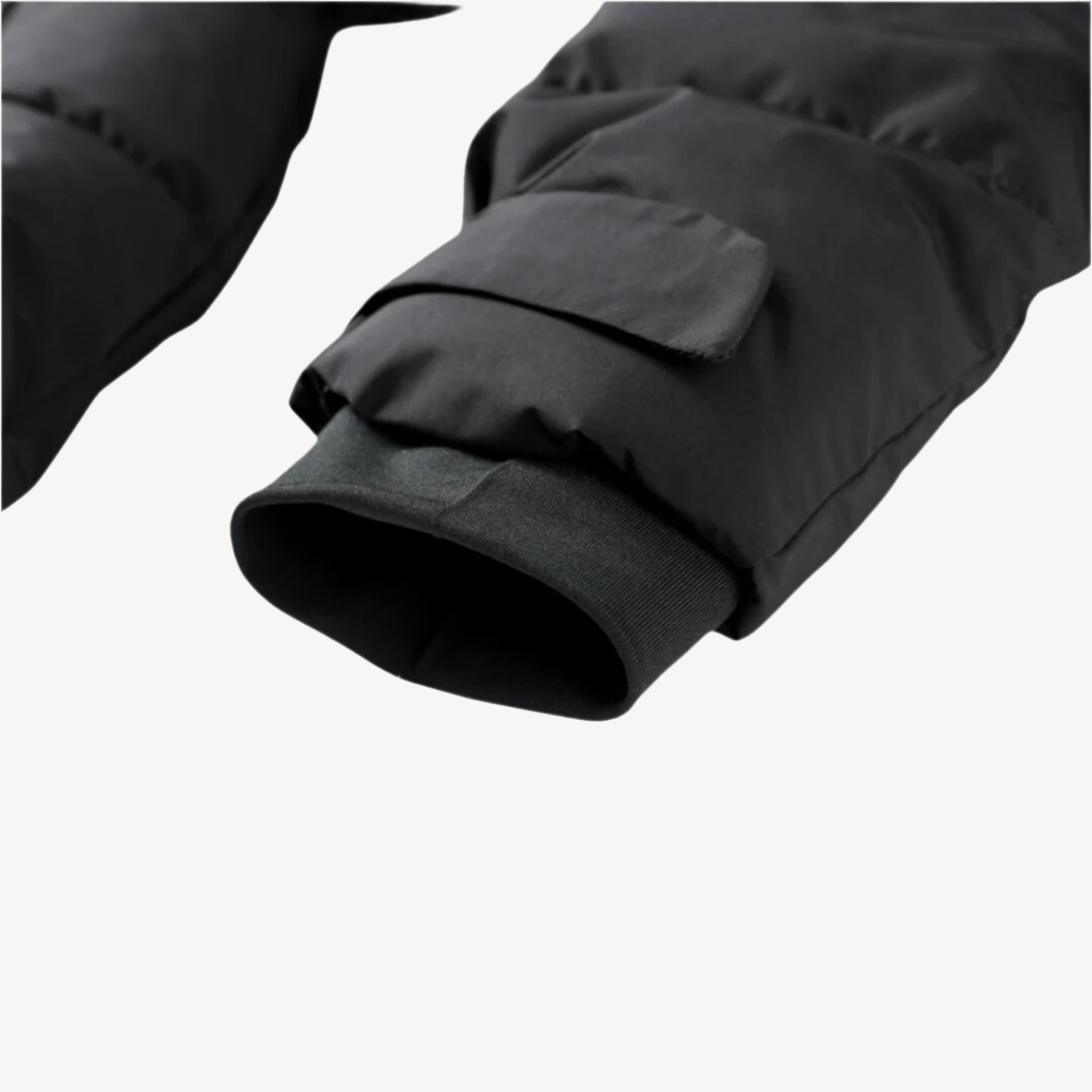 Avery | Stylish Waterproof Black Puffer Jacket - Warm & Protective
