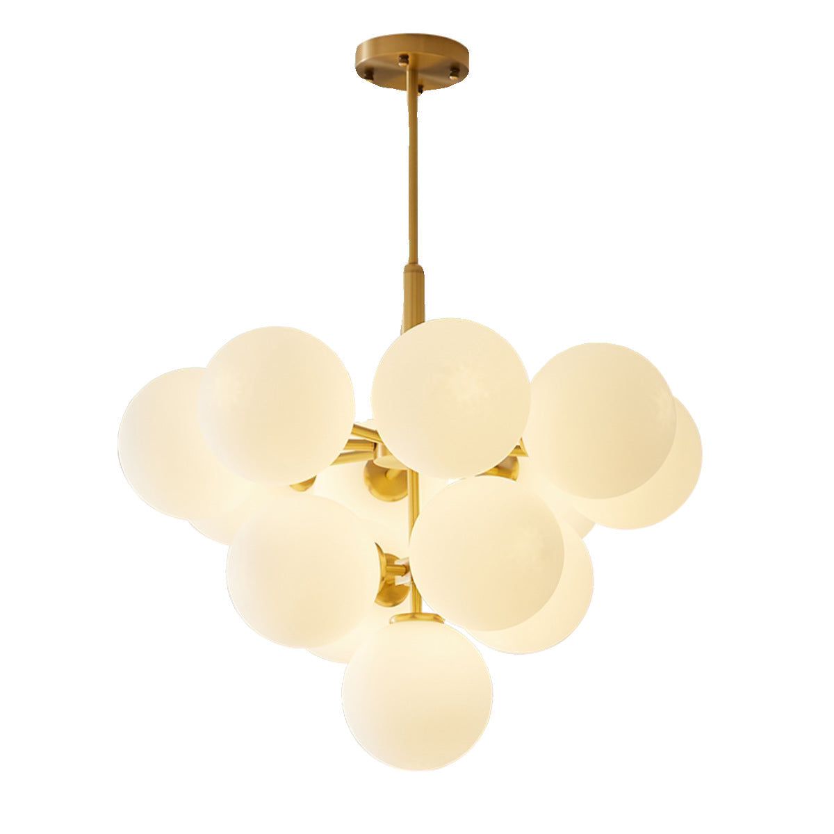 Entra | Nordic Ball Chandelier with Luminous Modern Design
