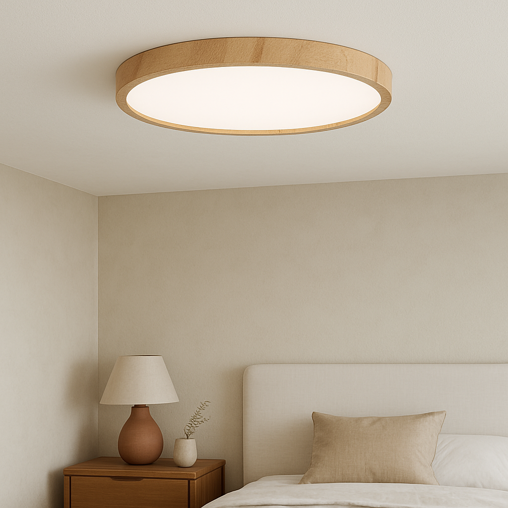Evilon | Classic Ceiling Lamp with Natural Wood Grain Finish