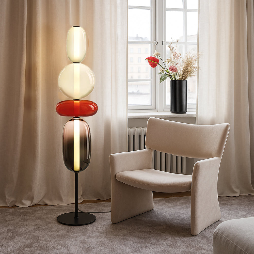 Evlon | Elegant Candied Style Floor Lamp