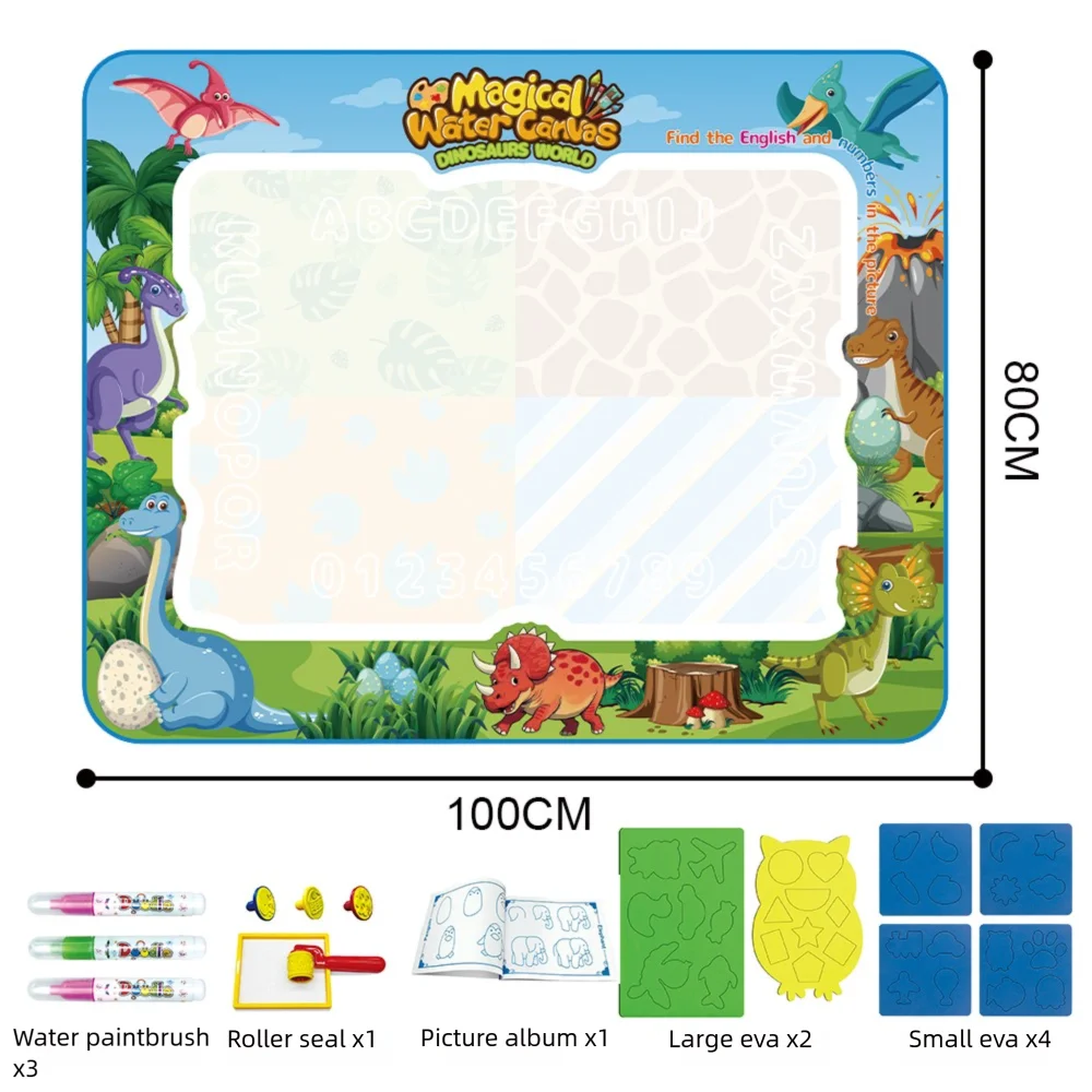 Extra Large Water Doodle Mat for Kids – Mess-Free Educational Doodle Mat with Multiple Themes