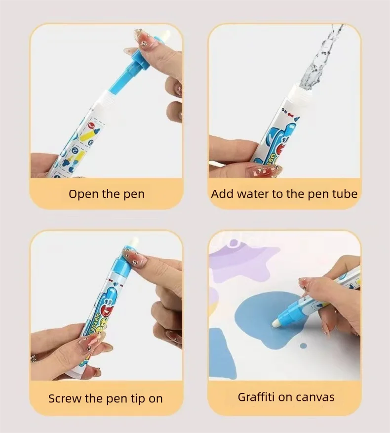 Extra Large Water Doodle Mat for Kids – Mess-Free Educational Doodle Mat with Multiple Themes