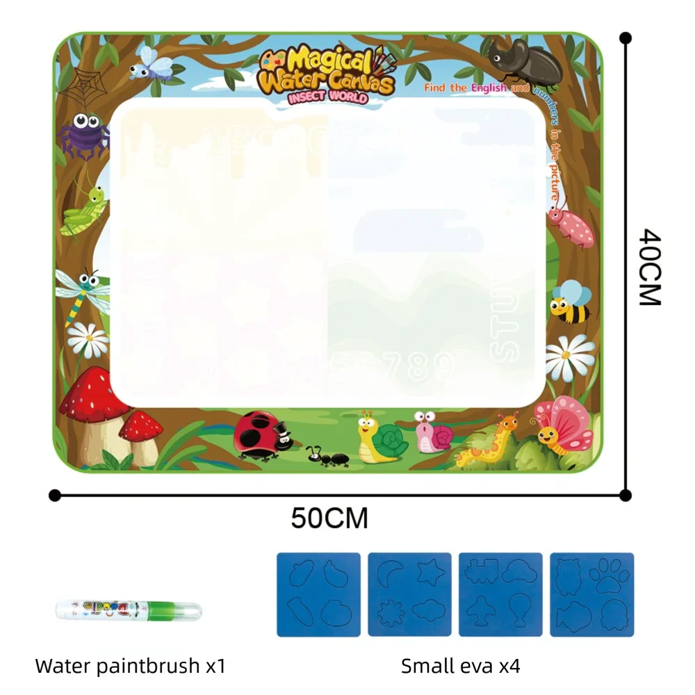 Extra Large Water Doodle Mat for Kids – Mess-Free Educational Doodle Mat with Multiple Themes