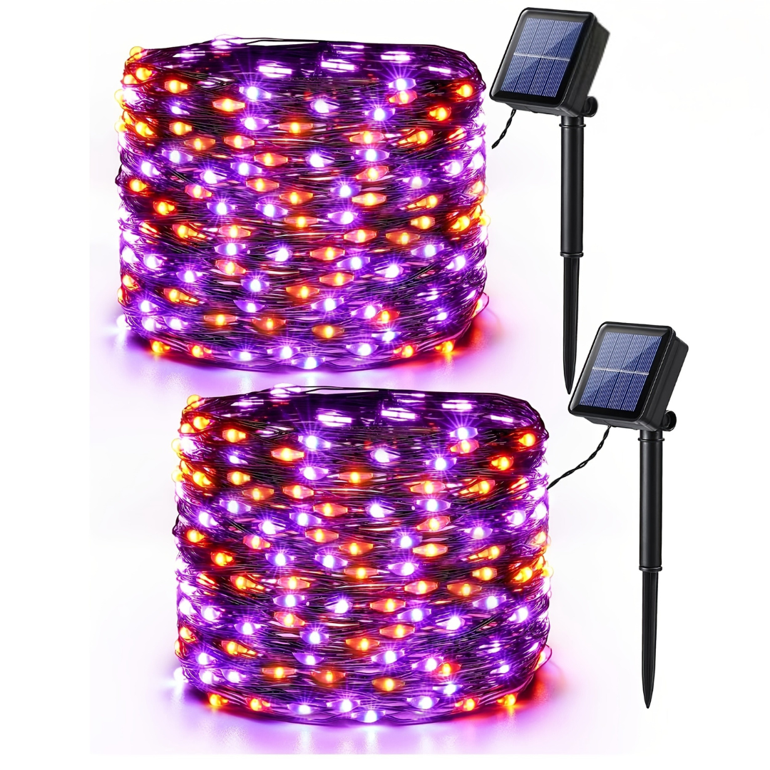 Fairy String Lights for Halloween – Solar Outdoor Lighting Decor