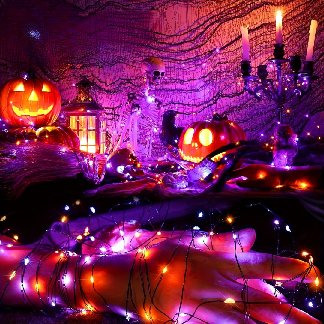 Fairy String Lights for Halloween – Solar Outdoor Lighting Decor