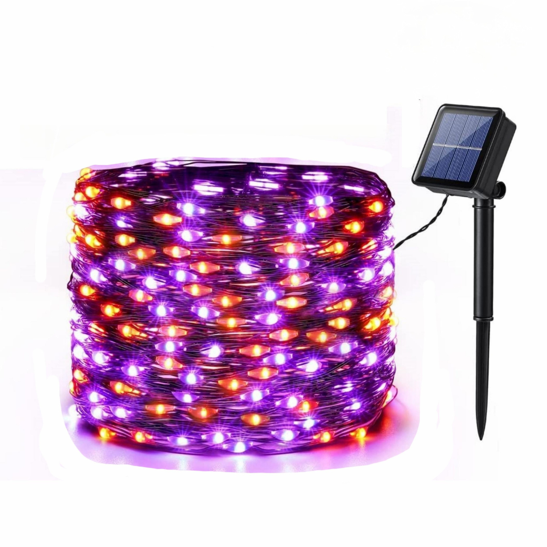 Fairy String Lights for Halloween – Solar Outdoor Lighting Decor