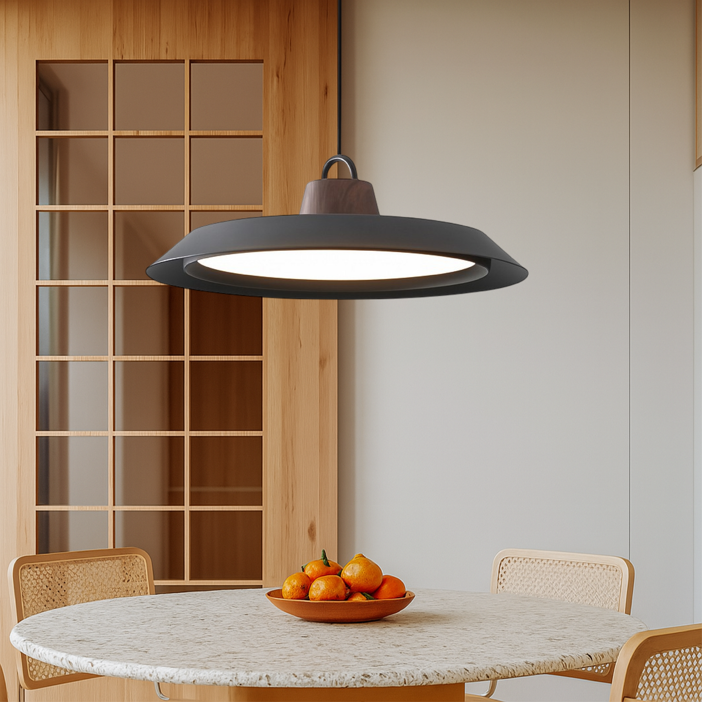 Fidelight | Scandinavian Wood/Metal Pendant Lamp for Refined Interior