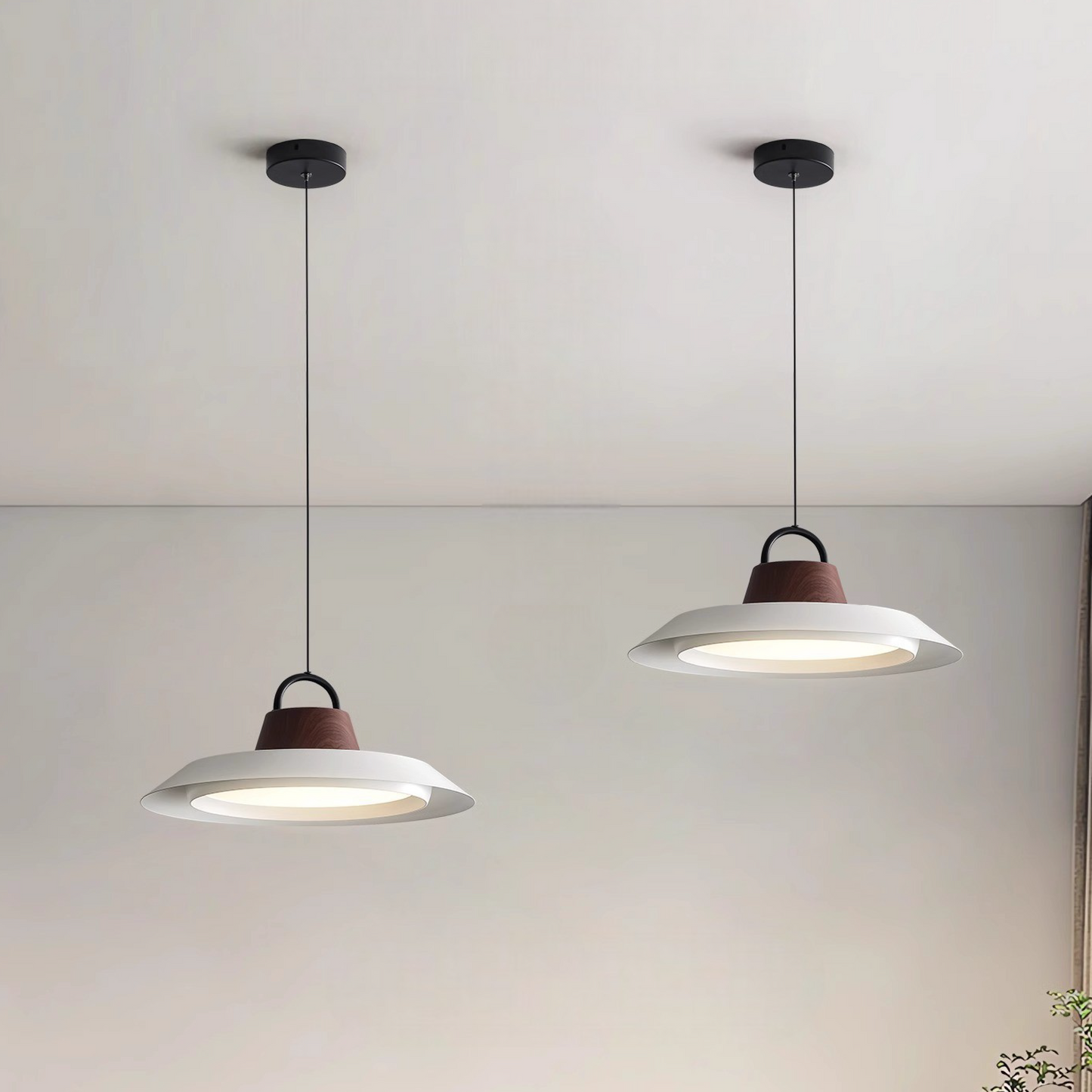 Fidelight | Scandinavian Wood/Metal Pendant Lamp for Refined Interior