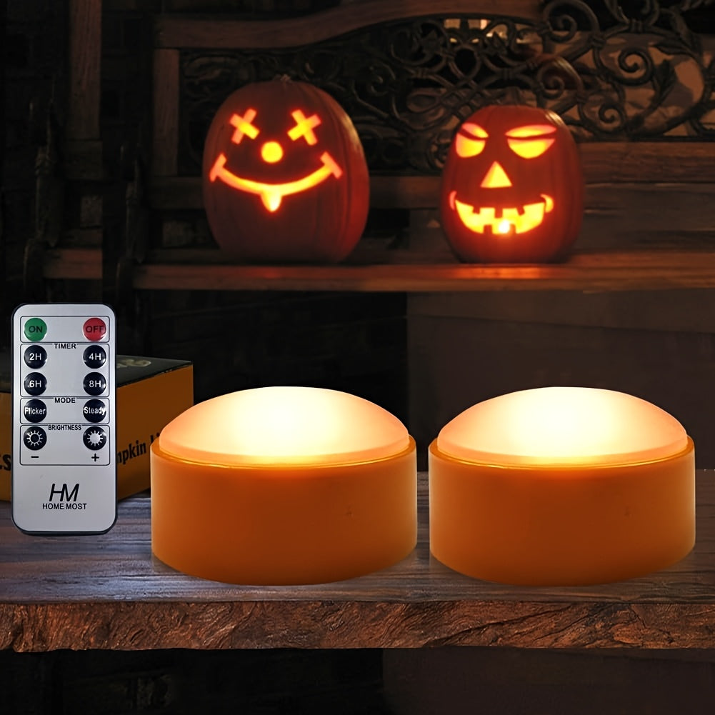 Jack-O’-Lantern Flameless Lights – LED Battery Operated Tea Candle