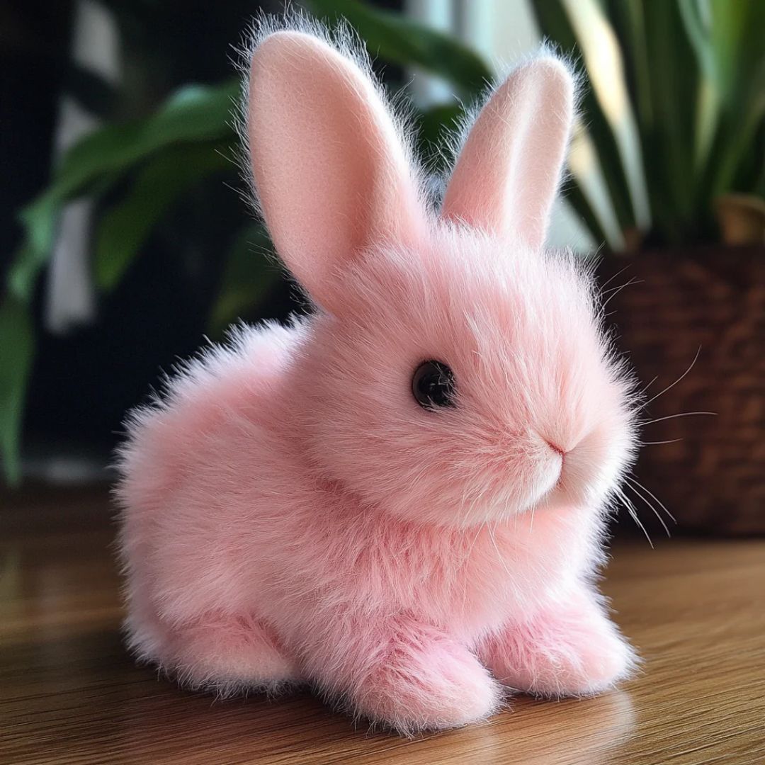 Soft Plush Bunny Toy – Cuddly Rabbit Stuffed Animal with Lifelike Fur for Comfort and Play