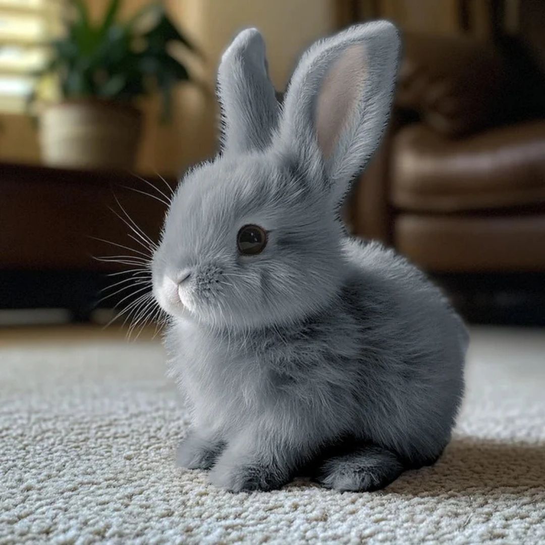Soft Plush Bunny Toy – Cuddly Rabbit Stuffed Animal with Lifelike Fur for Comfort and Play