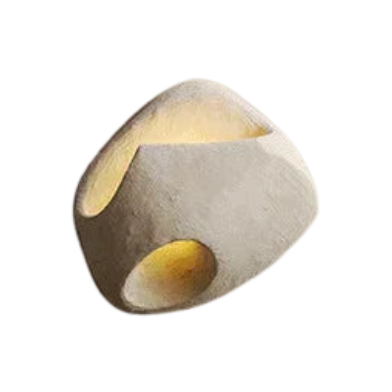 ZenGlow – Wabi-Sabi Cement Wall Sconce with Soft LED Light for Tranquil Interiors