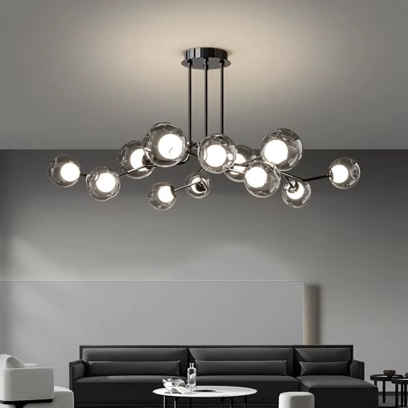 FrejaGlow | Elegant Nordic Glass Ceiling Lamp