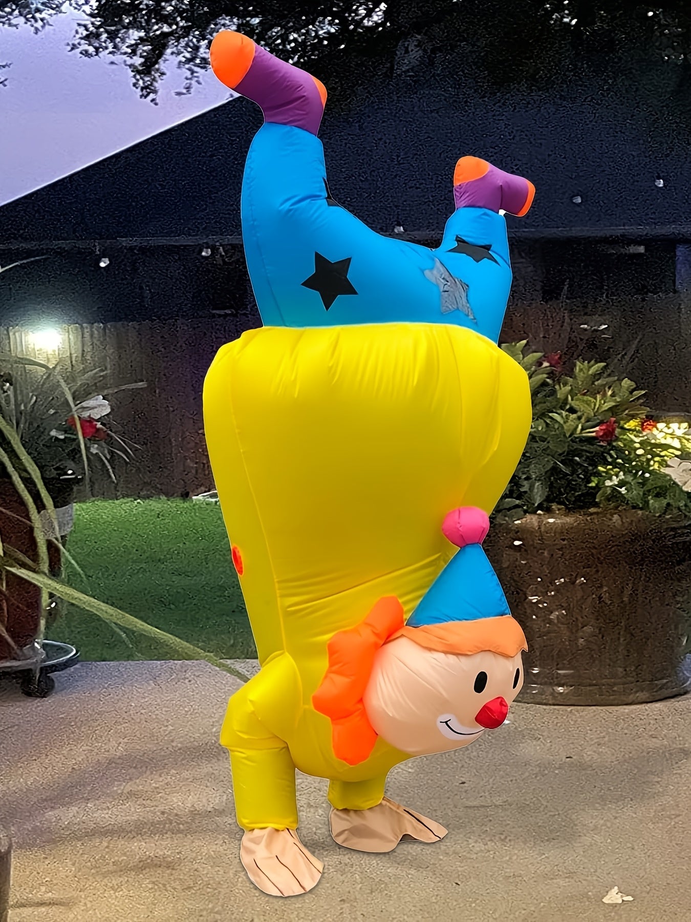 Blow-Up Clown Suit for Adults | Funny Inflatable Halloween Costume
