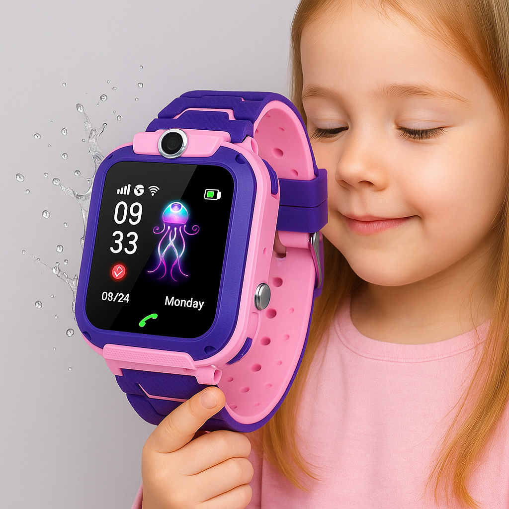 Waterproof GPS Smartwatch for Kids – SOS Function and Safety Tracker for Parents’ Peace of Mind