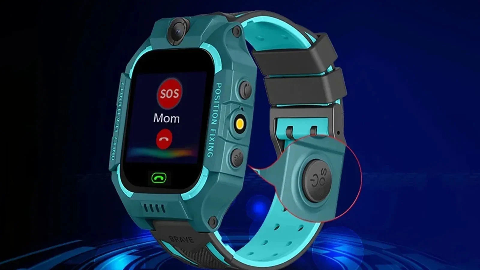 TrackiTots – Lightweight Water-Resistant Smartwatch with Geofencing & Emergency Alert for Children