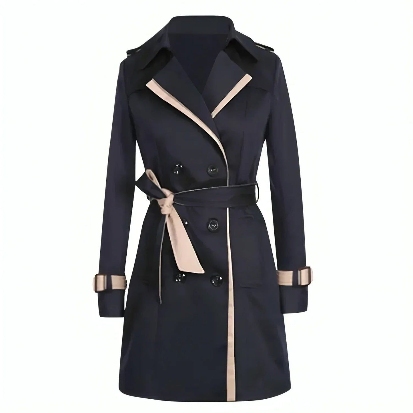 Seraphina | Elegant Double-Breasted Trench Coat – Women's Fall Fashion