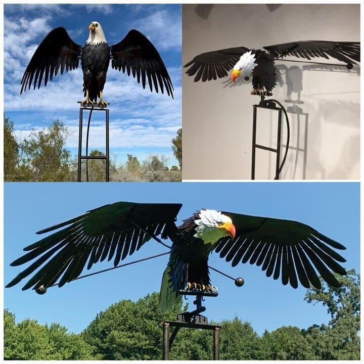 Outdoor Metal Wind Spinner Garden Ornament