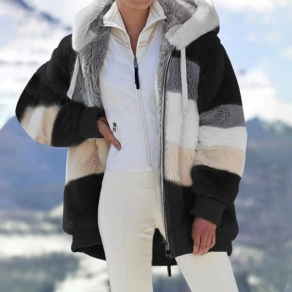 Giorgina | Women's Elegant Contrast Quilted Winter Coat