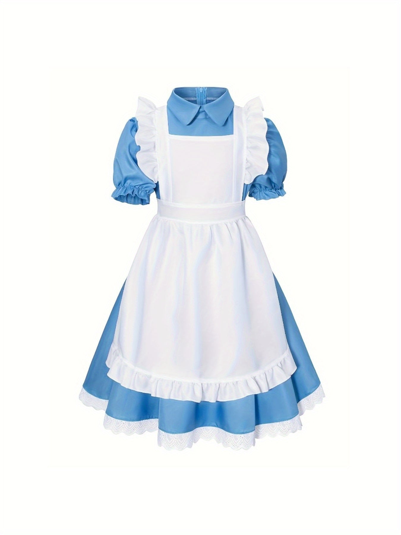 Girls’ Puff Sleeve Mini Dress | Classic Halloween Costume Set