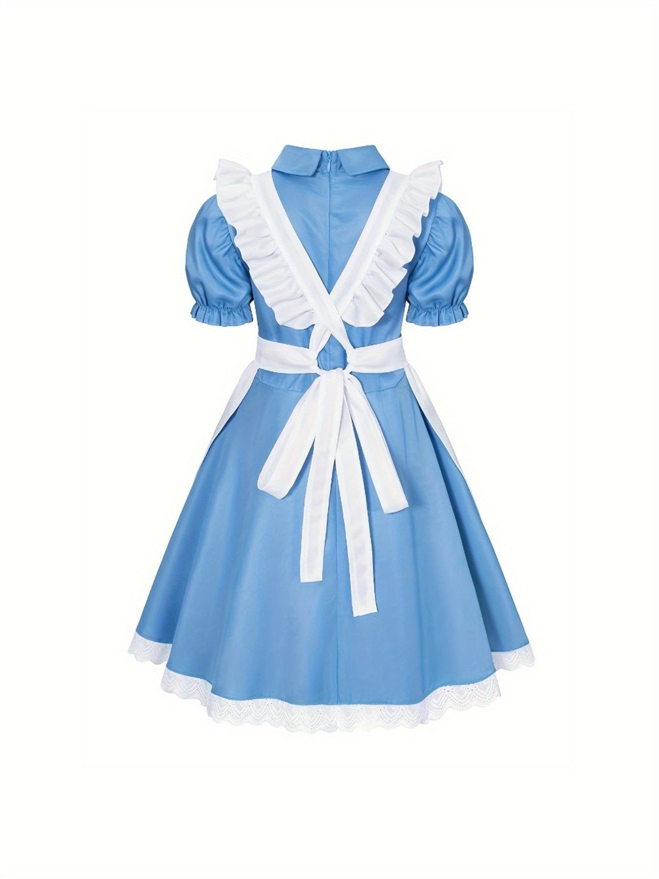Girls’ Puff Sleeve Mini Dress | Classic Halloween Costume Set