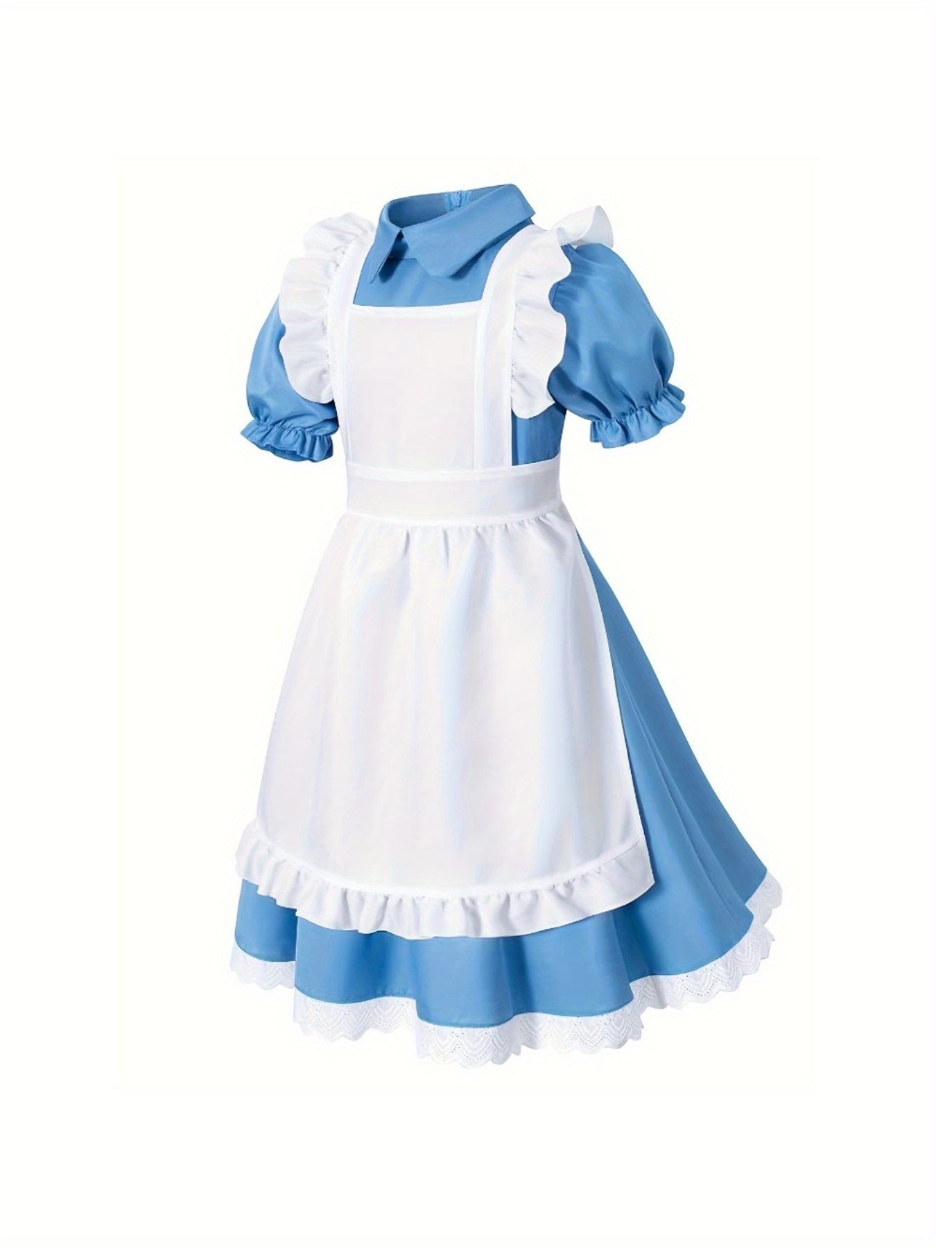 Girls’ Puff Sleeve Mini Dress | Classic Halloween Costume Set