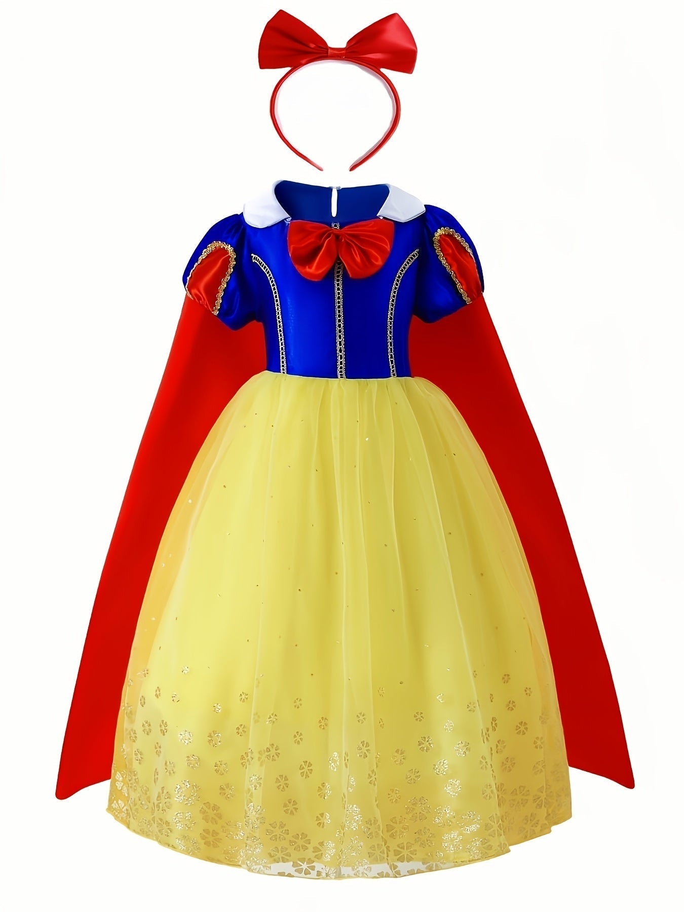 Girls’ Princess Costume Gown | Fairytale Halloween Maxi Dress