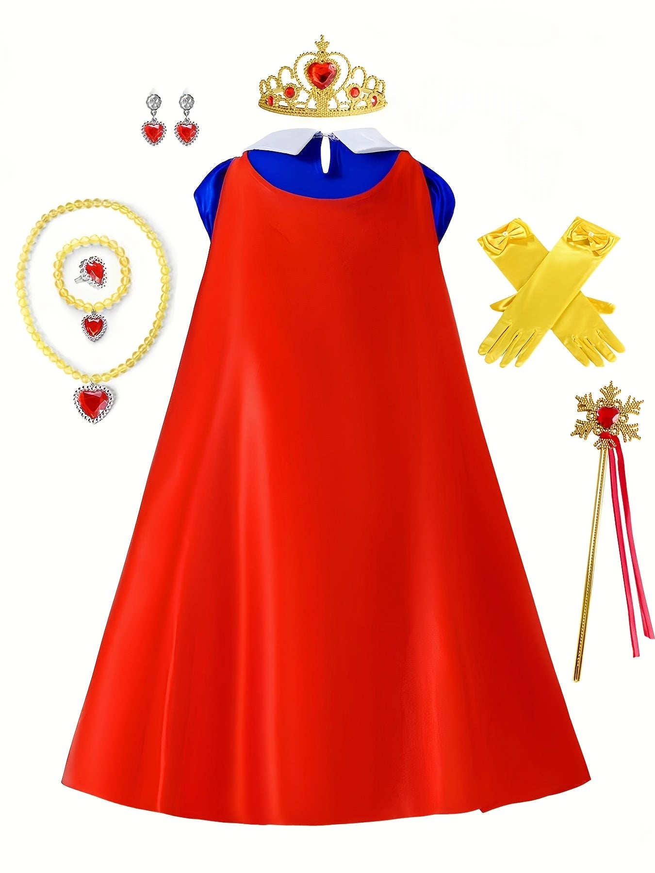 Girls’ Princess Costume Gown | Fairytale Halloween Maxi Dress