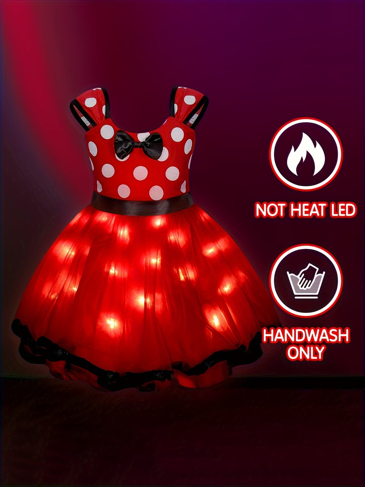 Girls’ Halloween Mouse Dress | Light-Up Mini Costume