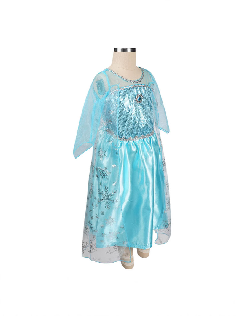 Girls Princess Costume Dress – Long Sleeve Maxi Style for Halloween
