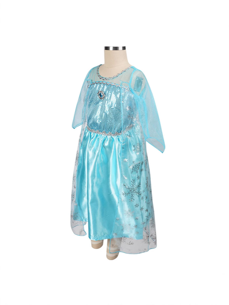 Girls Princess Costume Dress – Long Sleeve Maxi Style for Halloween