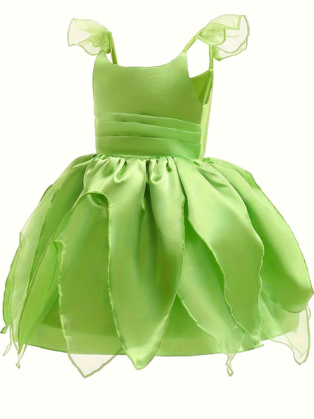 Girls’ Sleeveless Fairy Dress | Magical Halloween Costume with Wings