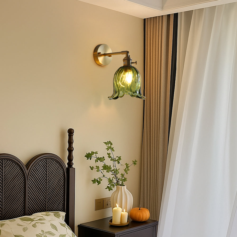 Glassora | Sleek Minimalist Flower Wall Lamp