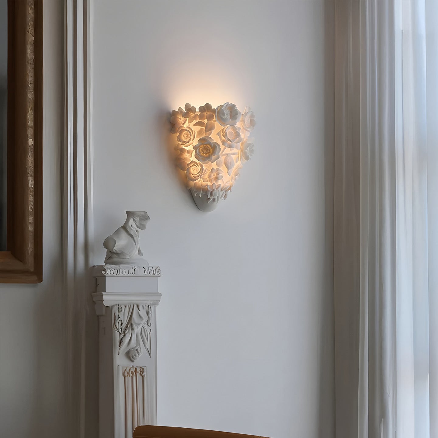 Glimora | Moden Ceramic Flower Wall Lamp