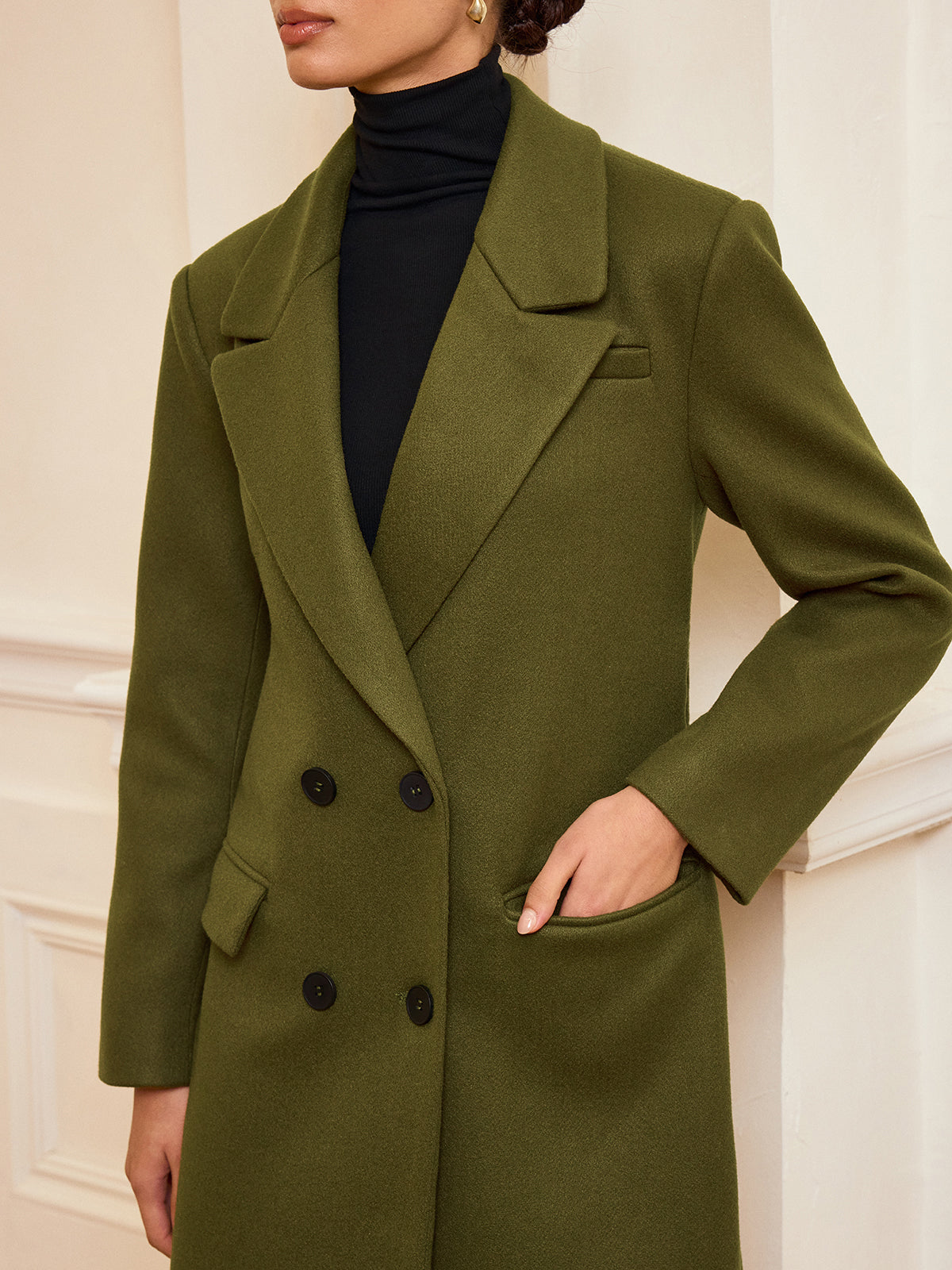 Guinevere | Long Double-Breasted Belted Coat