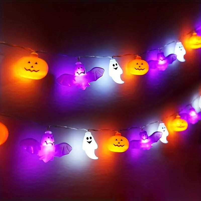 Halloween Pumpkin String Lights – Battery Operated Festive Glow