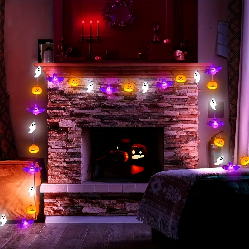 Halloween Pumpkin String Lights – Battery Operated Festive Glow