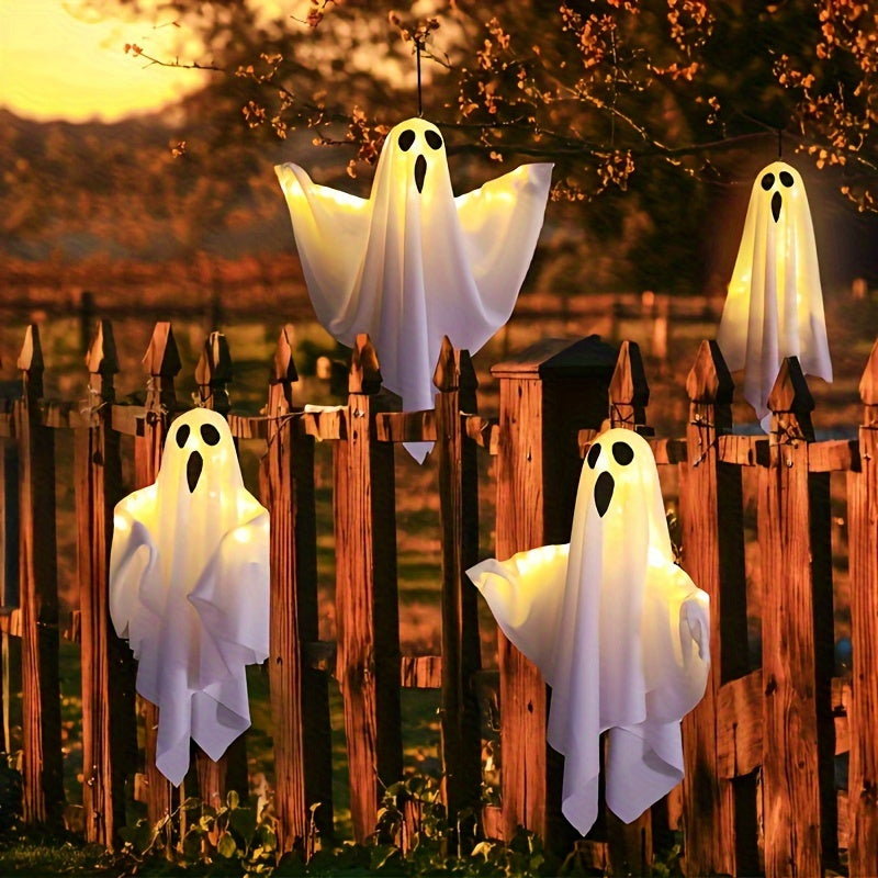 Halloween Ghost Lights Hanging Decoration – Fabric Spooky Style
