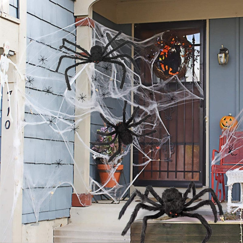 Giant Creepy Spider – Realistic Outdoor Halloween Yard Decoration Prop